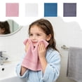 thumbnail image 1 of Small Face Washcloths 2 Pack, 13x13 Inch Soft Cotton Makeup Remover Towels, Highly Absorbent Lint Free Face Towels with Hanging Loop for Bathroom and Travel, 1 of 6