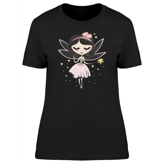 Small Fairy With Star Wand T-Shirt Women -Image by Shutterstock, Female Large