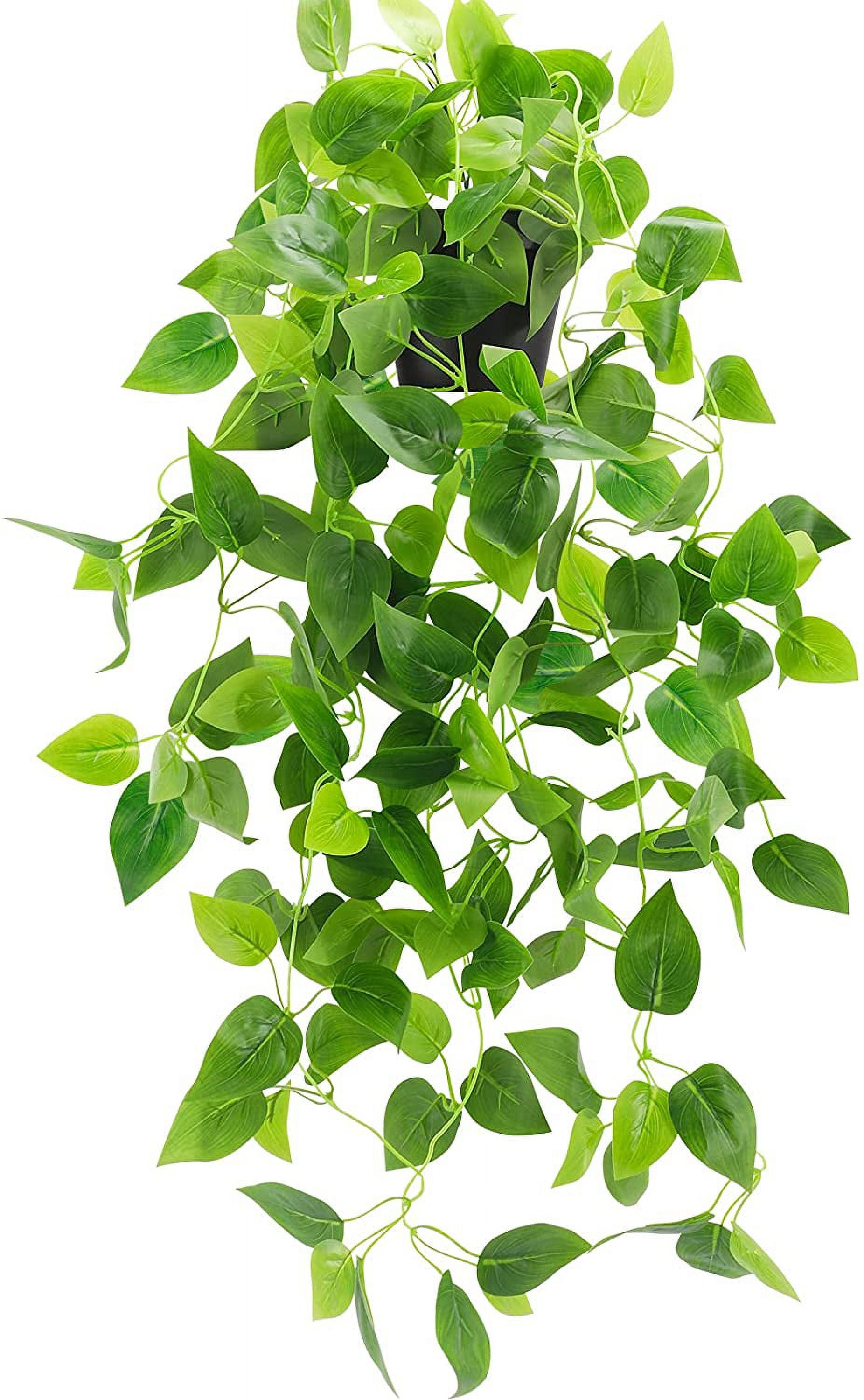 Small Fake, Artificial Potted Plant Faux Ivy Vine Plant Hanging Plant