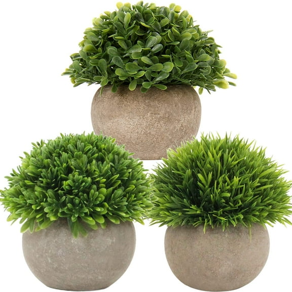 Small Fake Plants Faux Potted Plant Mini Artificial Plants for for Home Table Office Room Desk Bathroom Shelf Kitchen Farmhouse Mantel Decoration