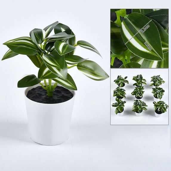 Small Fake Plants, Mini Potted Plants for Home Bathroom Shelf Decor, Artificial Eucalyptus Plants for Office Desk Greenery Decoration Mini Artificial Greenery