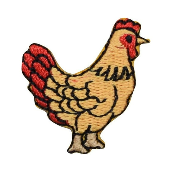 Small Farmhouse Chicken Hen - Iron on Applique/Embroidered Patch