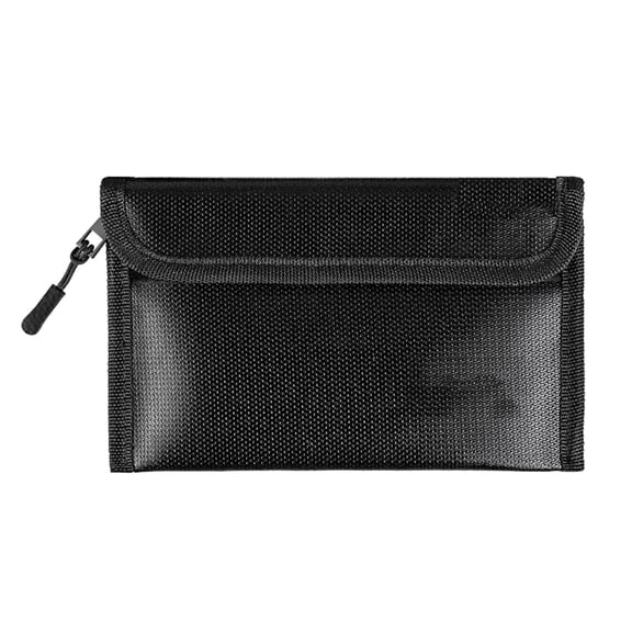 Small Fireproof Bag Waterproof Money Pouch Fireproof Safe Storage Case (2200) for Credit Card Cash Phone Car Key Passport