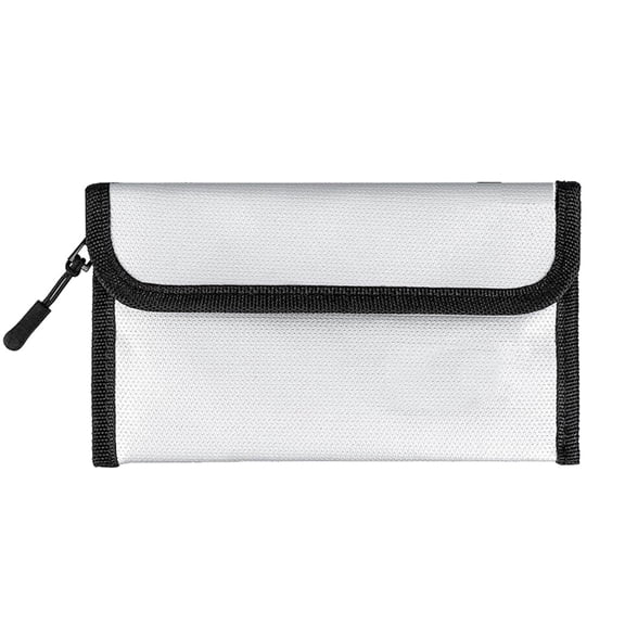 Small Fireproof Bag Waterproof Money Pouch Fireproof Safe Storage Case (2200) for Credit Card Cash Phone Car Key Passport