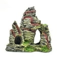 thumbnail image 1 of Small Fish Net for Fish Tank Mountain View Rockery Hiding Cave Ornament, 11x9cm Resin Aquarium Rocks for Fish Tank Decoration, 1 of 7