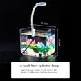 thumbnail image 1 of Small Fish Tank, Aquarium Tank with Clamp Light, Wall Mounted Filter, Anti Slip Base, Aquarium Starter Kits, Square Fish Tank for Living Room Office Decor, 1 of 7