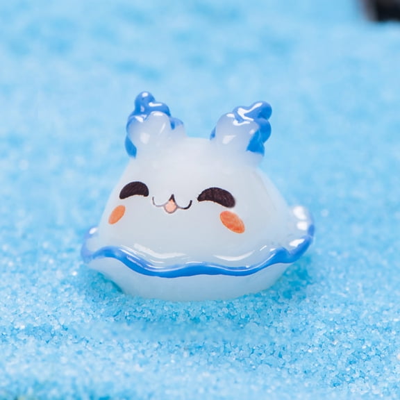 Small Fish Tank Decorations, Cute Stingray Resin Figurine, 0.7 X 0.5 Inch Betta Fish Tank Decor, Aquarium Decor Ocean Themed Ornament for Desks Shelves, 1 Piece