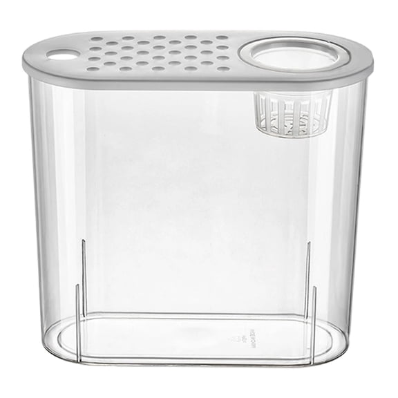 Small Fish Tank, Fish Aquarium Tank Kit, Rectangular Fish Tank,Clear,Transparent,Self Cleaning Filtration, For Home, Office, Room, Decorative Desktop,Tank for Small Fish, Plants and Shrimp(D)