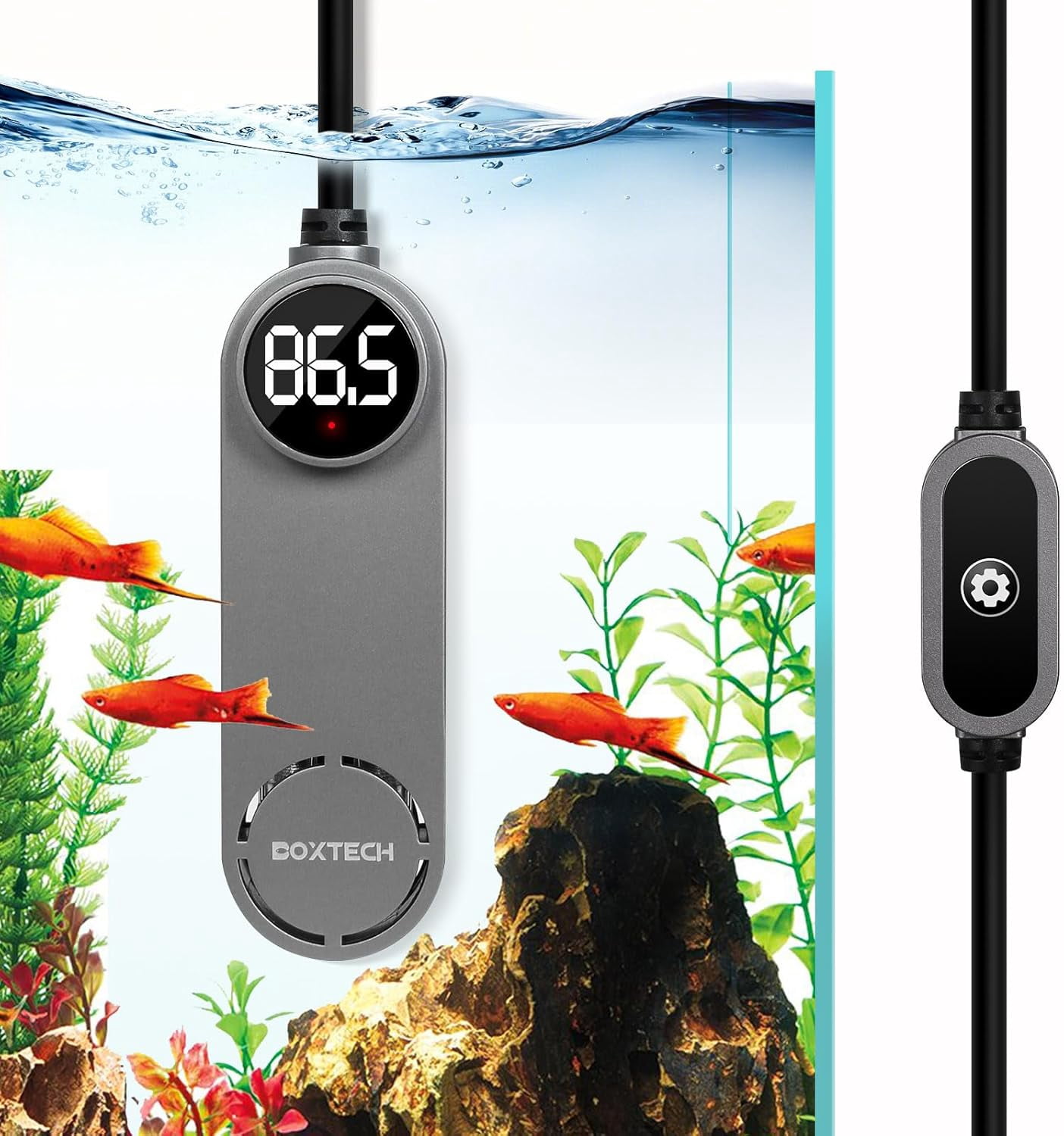 Image result for Small Fish Tank Heater - Mini Aquarium Heater, 50w Submersible Turtle ...