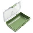 thumbnail image 1 of Small Fishing Tackle Box 3 Compartments for Small Clear PP waterproofs hook Lures Baits Fishing Accessories, 1 of 8