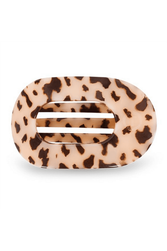 Small Flat Round Clip - Strong Grip, Bendable Teeth, Comfortable Curved Design - for Lying Down, Yoga, Driving & More B