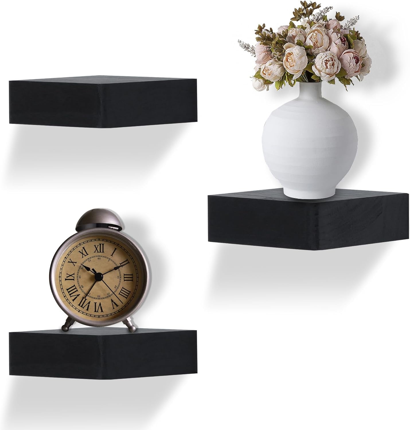 Mini Shelf Collection Small Floating Shelf,Set of 3 Display Ledges for Wall,Mini Shelves ...