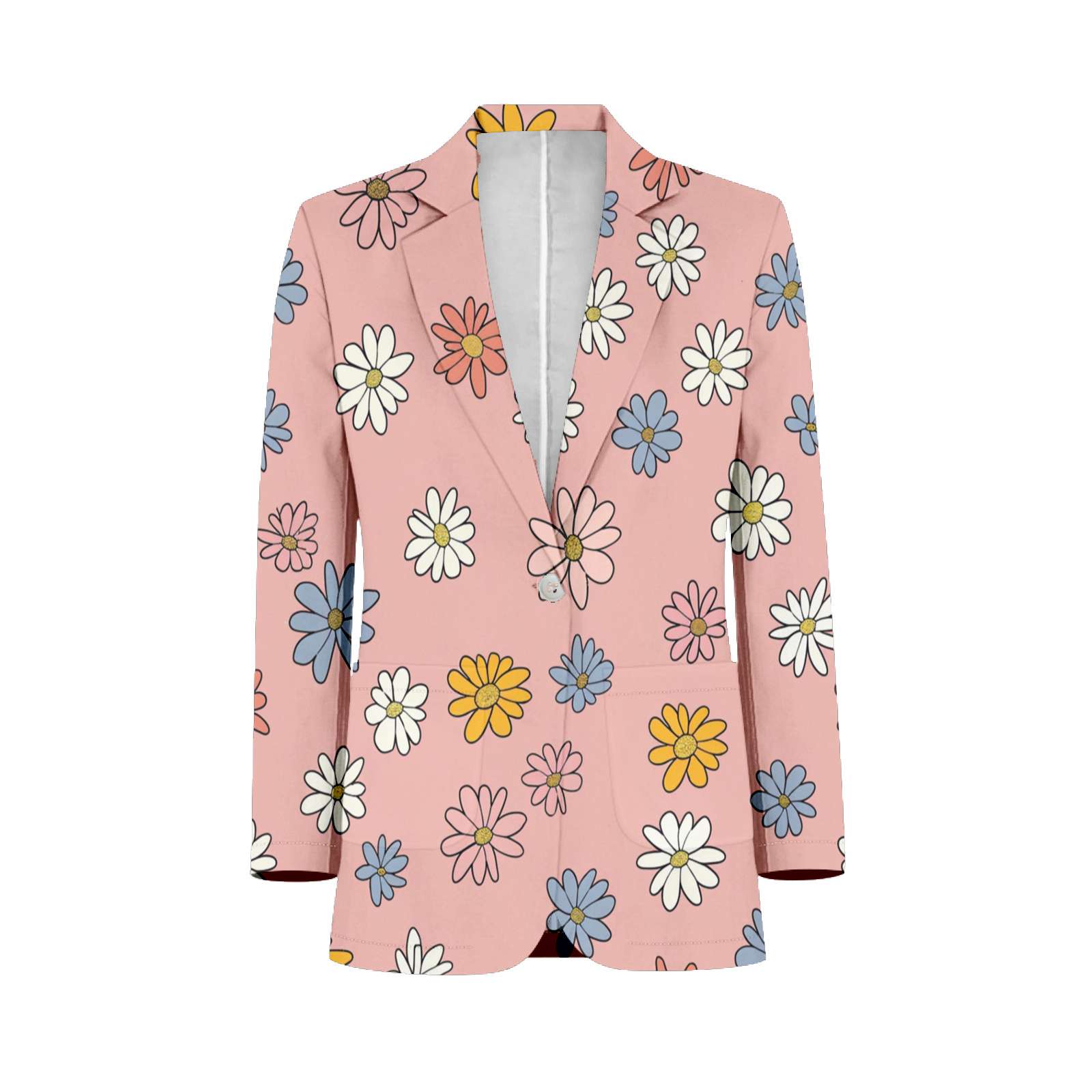 Small Patterned Suits Small Floral Pattern Customized Men's Suits full man Shawl Collar ...