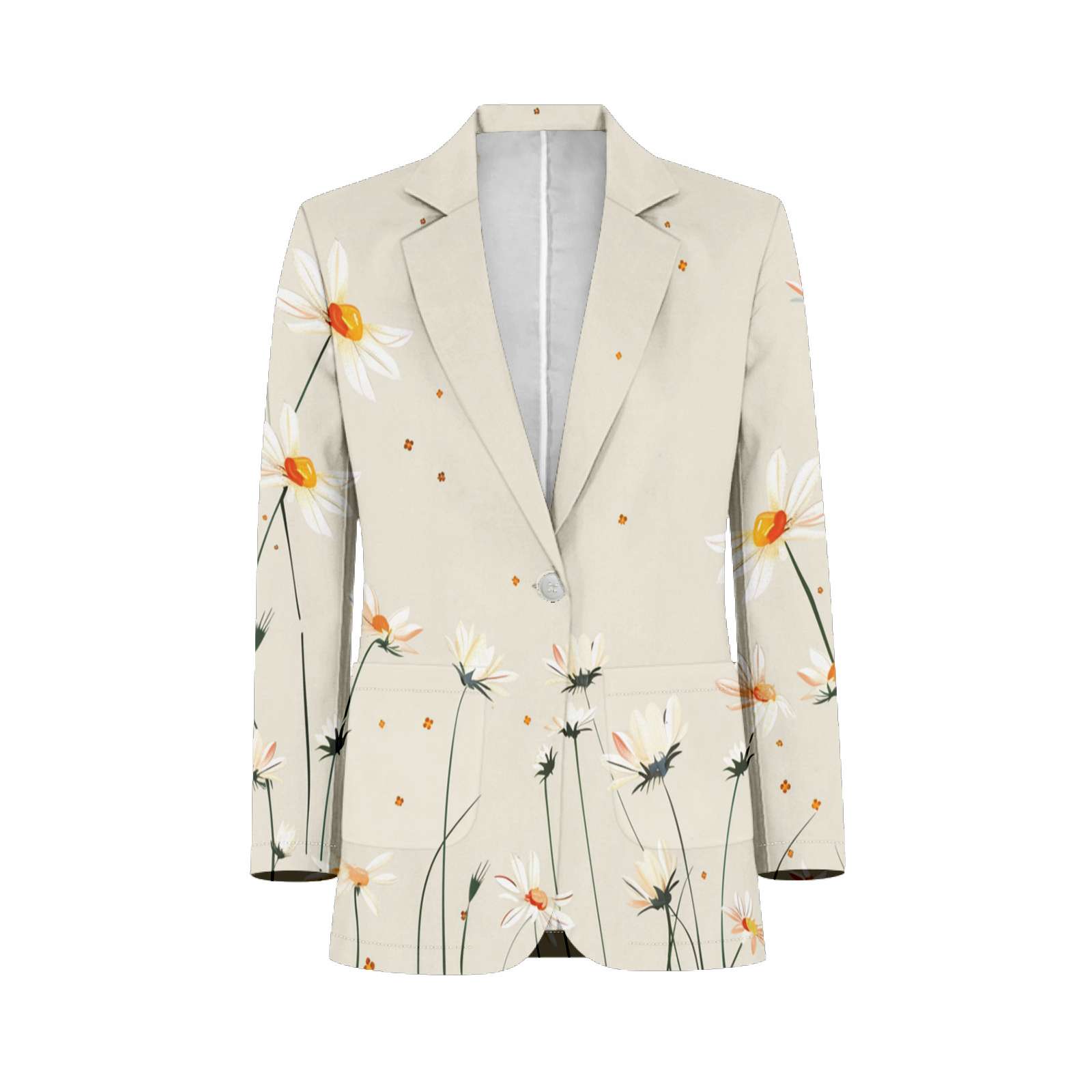 Small Patterned Suits Small Floral Pattern Customized Men's Suits full man Shawl Collar ...