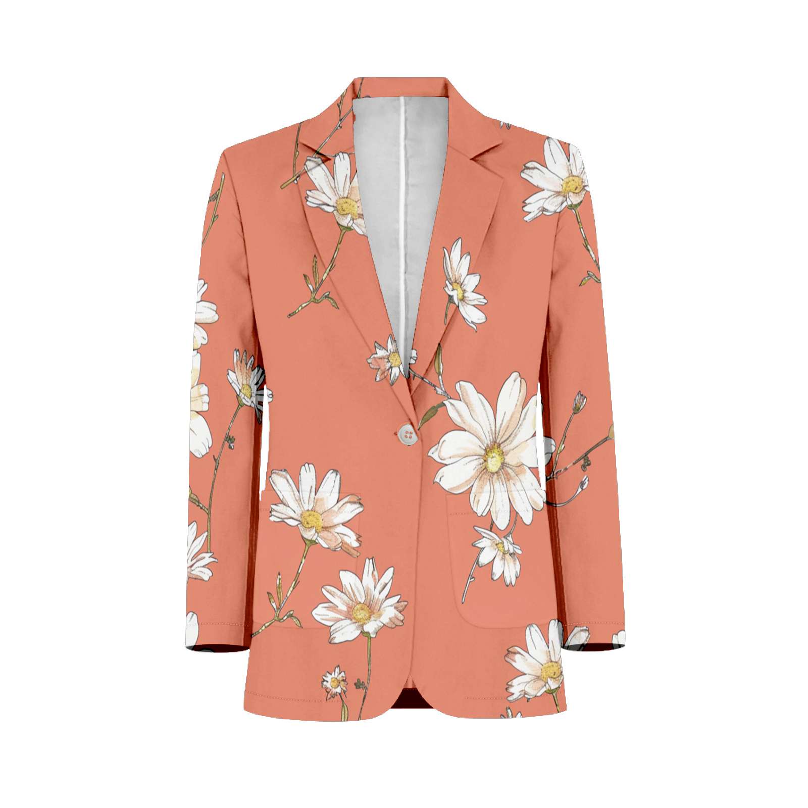 Small Patterned Suits Small Floral Pattern Customized Men's Suits full man Shawl Collar ...