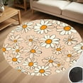 thumbnail image 1 of Small Floral Pattern Round Carpet Living Room Bedroom Home Decoration Coffee Table Mat Lounge Rug Chair Mats, 1 of 5