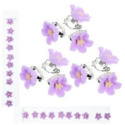 Small Flower Hairpin MINI CUTE CLIPS Baby Barrettes 30 Pcs Hairstyles Accessories Purple Child Girl