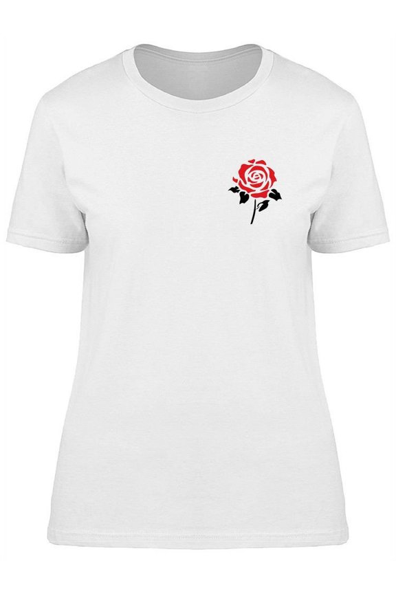 Small Flower Icon T-Shirt Women -Image by Shutterstock, Female XX-Large