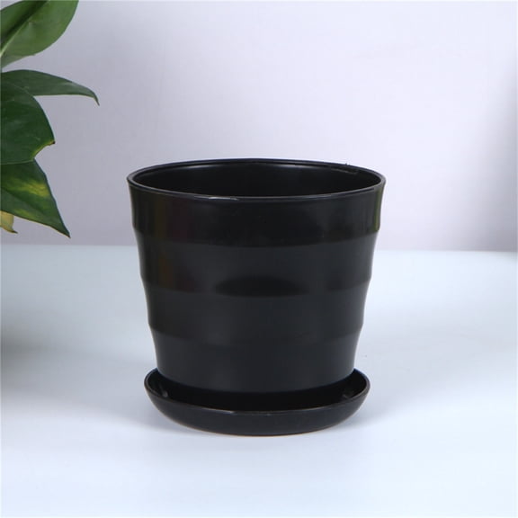 Small Flower Pots Nursery Pots Large Planter Garden Gardening Pots, Planters & Accessories Planting Pots Indoor Planter Planters for Indoor Plants Z-1x Black/M: 5.03in H, 5.11 Dia