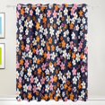 thumbnail image 1 of Small Flowers Black Out Curtains 72 Inch Length Curtains for Sliding Glass Doors Bedroom Living Room 2 Pack, 1 of 6