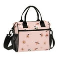 thumbnail image 1 of Small Flowers with Leaves Cooler Bag Lunch Bag Soft Cooler Cooling Tote Insulated Lunch Box for Adult Men Women, 1 of 6