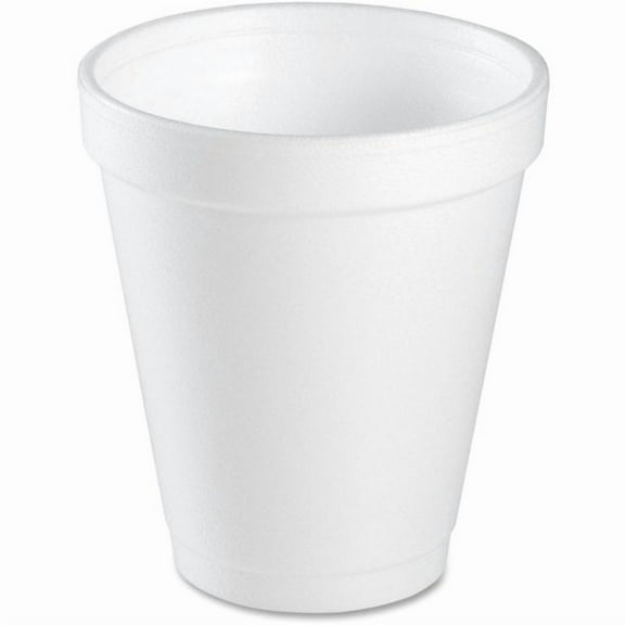 Dart Small Foam Cups - 6 fl oz - Round - 1000 / Case