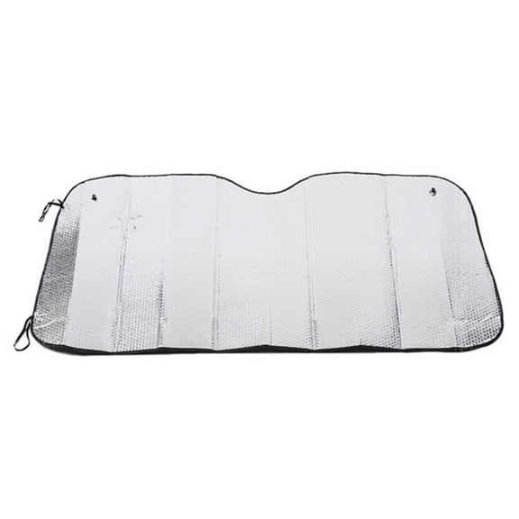Small Foldable Aluminum Foil Windshield Sun Shielding Heat Insulation Cover Simple Installation for Hot Days Heat Reduction