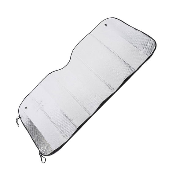Small Foldable Aluminum Foil Windshield Sun Shielding Heat Insulation Cover Simple Installation for Hot Days Heat Reduction