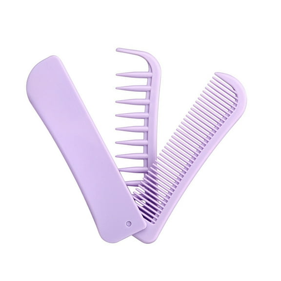 Small Foldable Comb Wide Tooth Designs Easy to Carry Hair Styling Brush Casual Comb for Office Travel Outdoor Activities