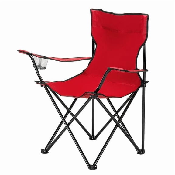Small Folding Camping Chair, Portable Outdoor Chair 80x50x50 cm, Red