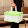 thumbnail image 1 of Small Folding Storage Box, Collapsible Bin for Organizing Clothes Toys Books, Car Trunk Organizer for Camping Picnic Supplies, Small Storage Container for Home Bedroom Closet Organization, 1 of 6