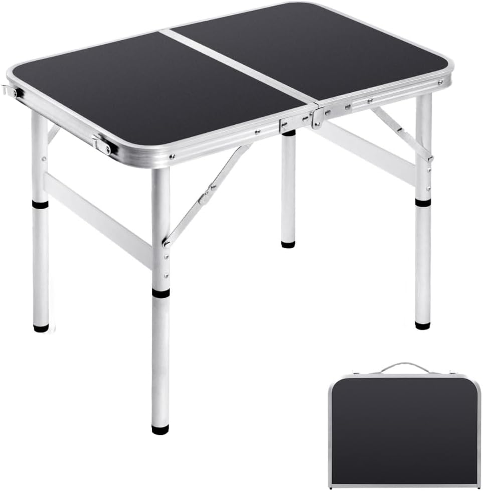 Small Folding Table 2FT Foldable Camping Table Portable Picnic Table