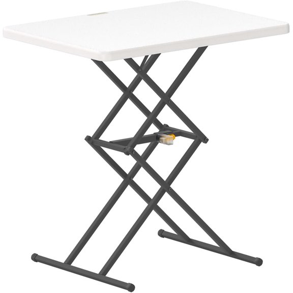 Small Folding Table Quick Adjust 3 Heights, TV Tray, Dining
