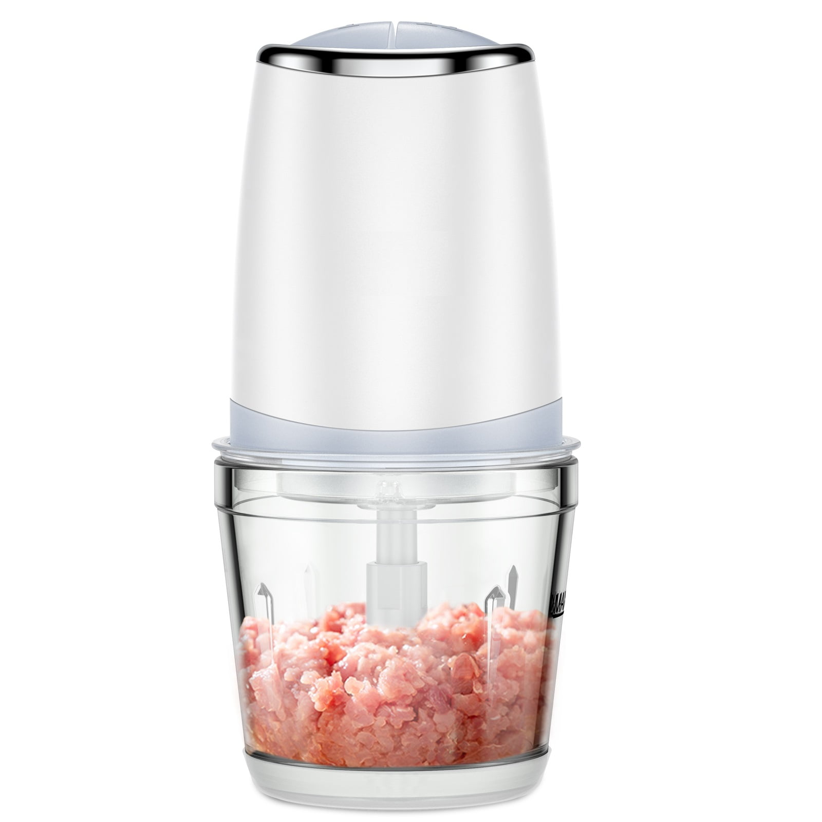Small Food Processors with 2.5 Cup Glass Bowl for Vegetables Meat