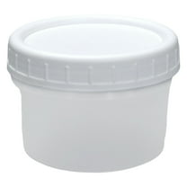 Small Food Storage Containers with Lid, 4oz Reusable Airtight Plastic Jar for Snacks, Spices, Leftovers, Meal Prep, Fruit, Microwave & Dishwasher Safe, Kitchen Storage