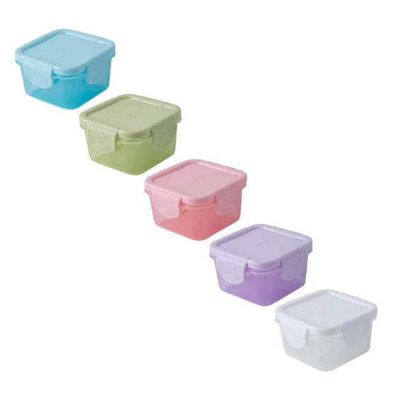 Small Food Storage Containers with Lids, Reusable Meal Prep Container, Mini Freezer & Dishwasher Storage Containers, Leakproof Baby Food Storage, Snack Container