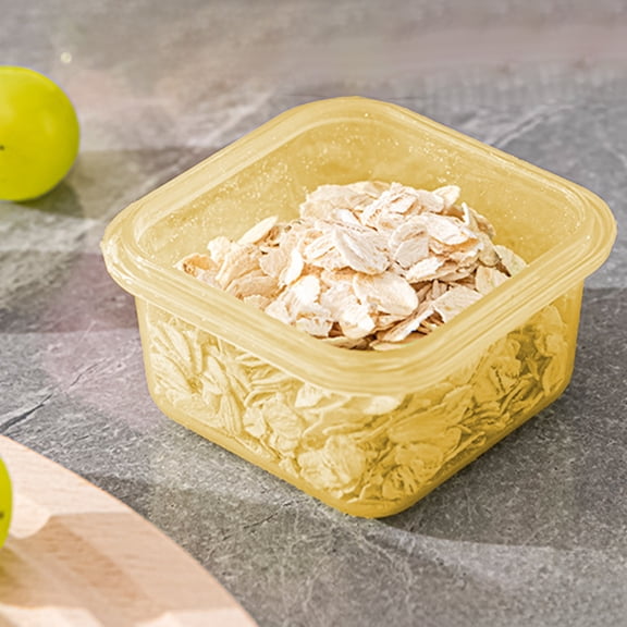 Small Food Storage Containers with Lids, Small Plastic Containers with Lids, Mini Fresh Box with Lid Food Dispenser Box Transparent Storage Box Square Complementary Food Container