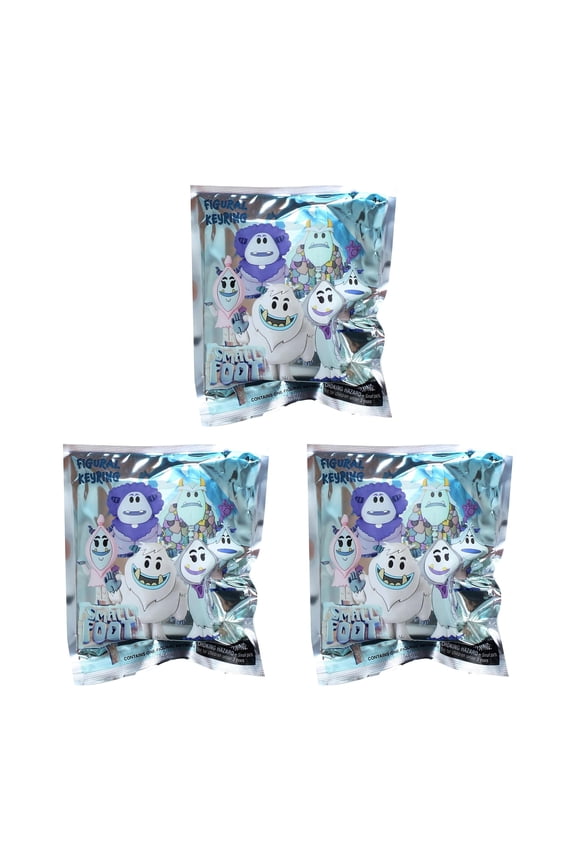 Small Foot Blind Bag Foam Figural Key Ring | Lot of 3
