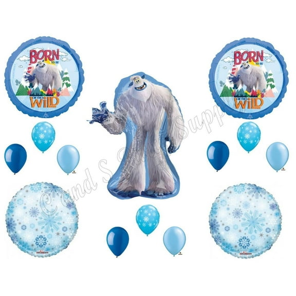 Small Foot Migo Yeti Happy Birthday Party Balloons Decoration Supplies Movie