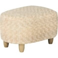 thumbnail image 1 of Small Foot Rest Stool Ottoman, 20" Footstool Footrest with Wood Legs, for Under Office Desk, Living Room, 1 of 6