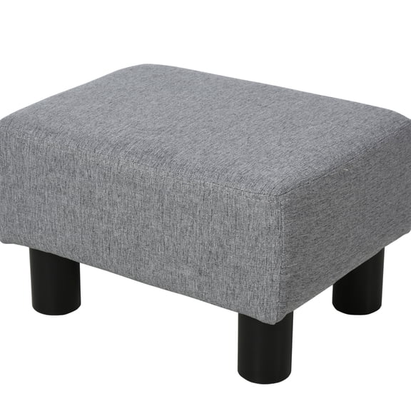 Small Foot Rest with Linen Fabric / Provide Additional Seating in Entryway