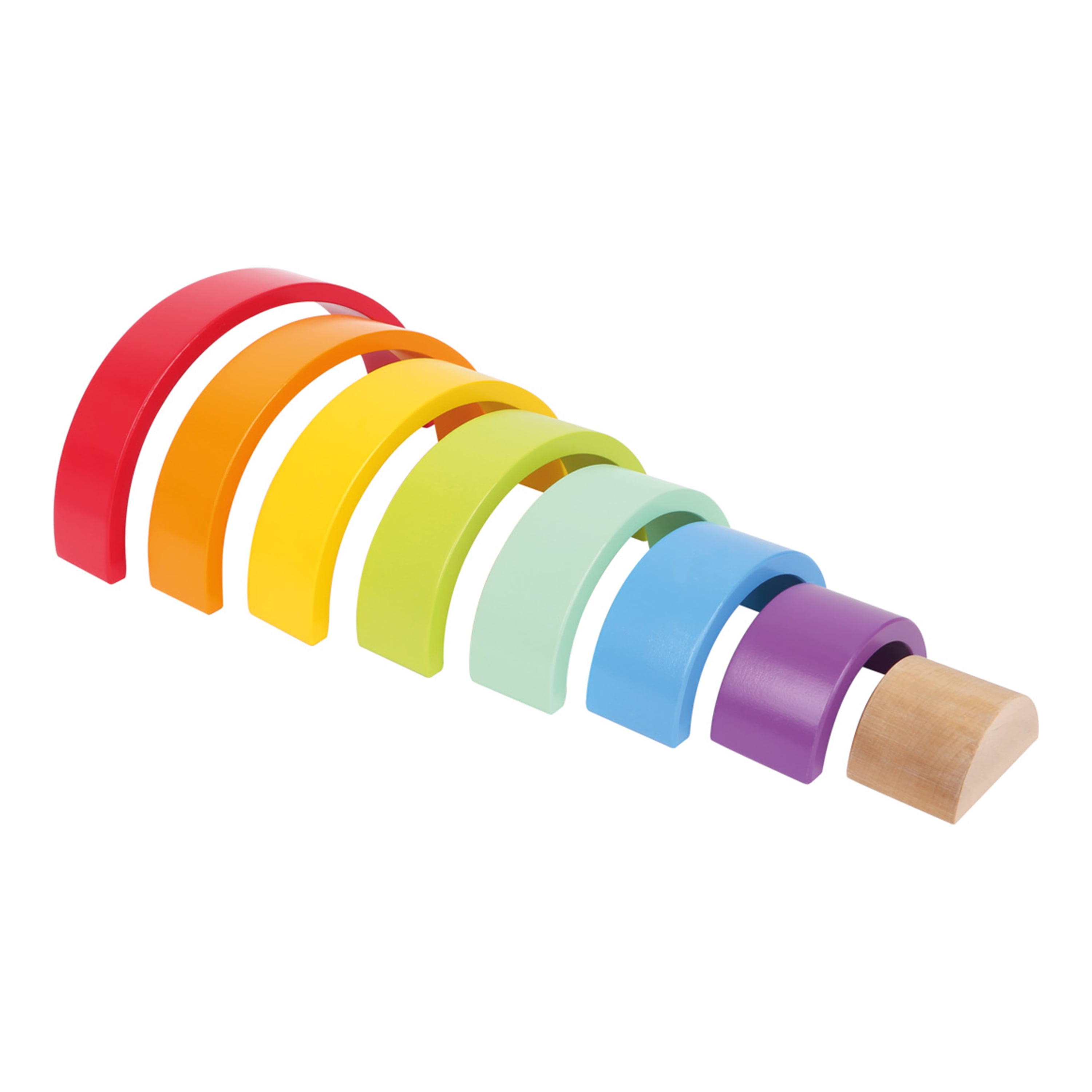 Foot Building Block Small Foot Wooden Toys - Wooden Rainbow Building Blocks Large Playset ...