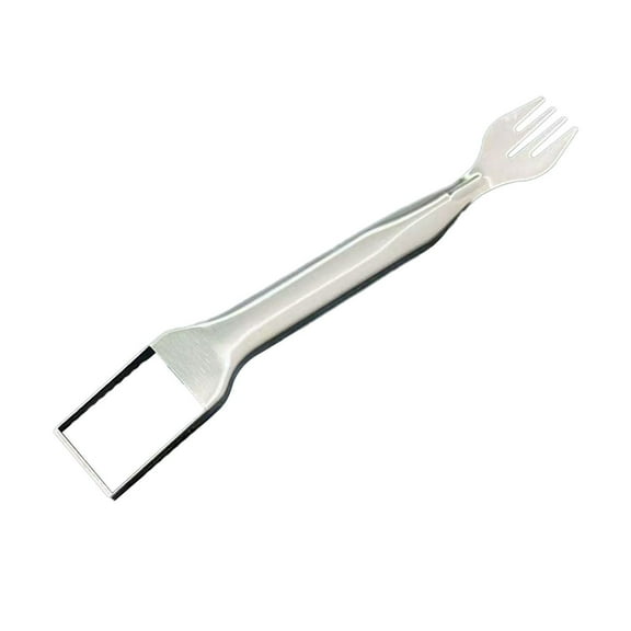 Small Forks, Tswift Watermelon Fork Slicer Cutter Stainless 2 in 1 Watermelon Fork Slicer Portable Watermelon Fork Pickle Forks Tiny Forks for Appetizers Olive Fork Seafood Forks Fruit Forks Silver 5
