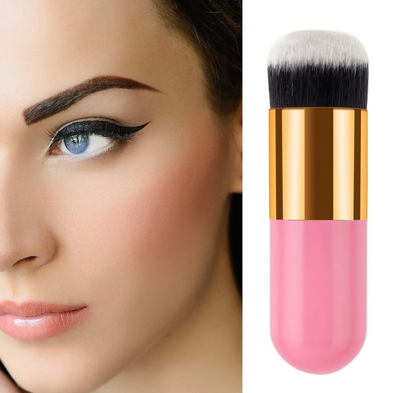 Small Foundation Brush with Handle - Makeup Tool for Application