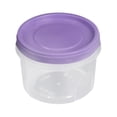 thumbnail image 1 of Small Freezer Containers with Lids Stackable Plastic Food Storage Container 1 Cup Meal Prep Bowls Airtight Dishwasher Safe, 8 Oz, 12 Pcs, 3.46x2.99", 1 of 3