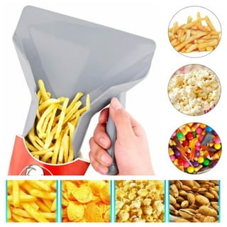 Choice 9 x 8 Stainless Steel Dual Handle French Fry Scoop