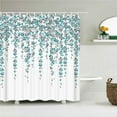 thumbnail image 1 of Small Fresh Floral leaves Flowers Shower Curtain Bathroom Waterproof Polyester Multi-size 3D Print Curtains for Bathroom Shower, 1 of 5