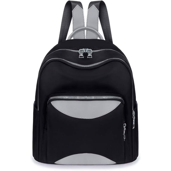 Small Fresh Simple Backpack Fashion Versatile Women Oxford Cloth Bags (red)