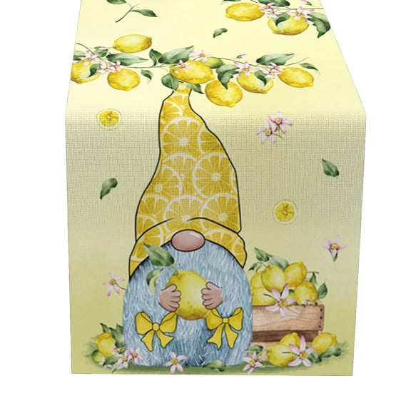 Small Fresh Table Flag Spring And Summer Flower Linen Print Tablecloth 3