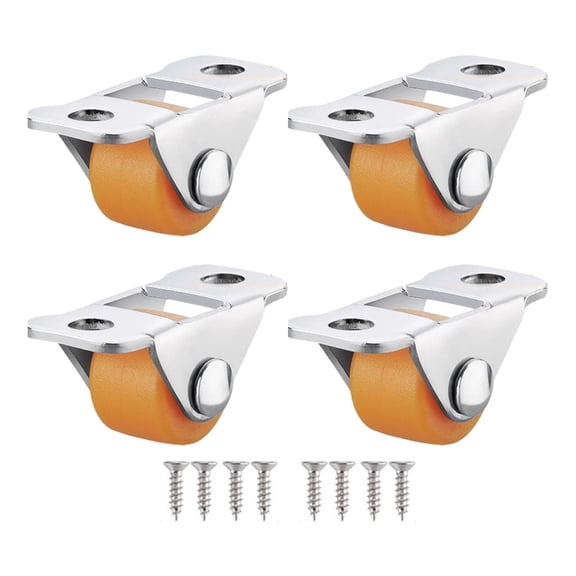 Small Furniture Wheel 1.3cm Height Compact Furniture Casters Rubber for Floor Protections When Moving Light Furniture